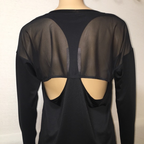Calia Mesh Sheer Workout Active Black Top Medium M - Picture 4 of 8